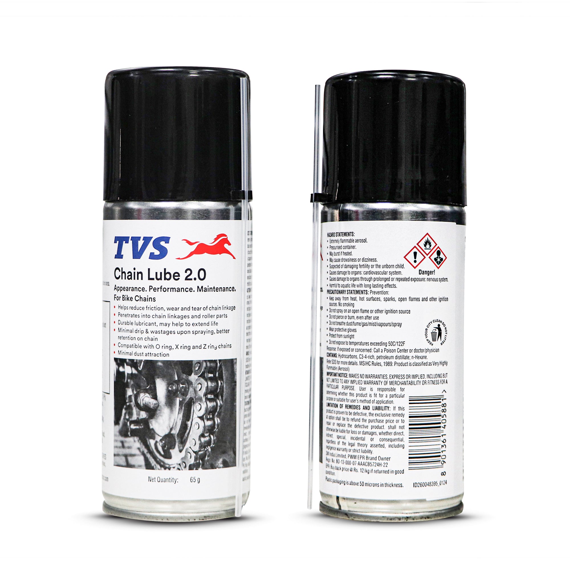 TVS Chain Lube 2.0 - 65Gm. | Precision Lubrication for Peak Chain Performance